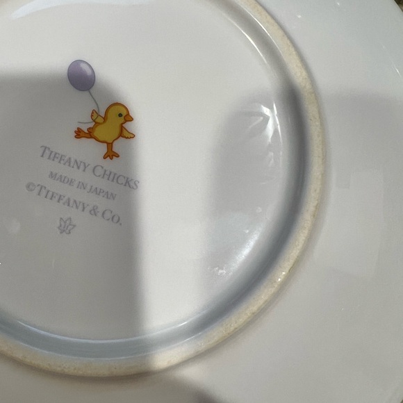 Tiffany & Co. Chicks baby Plate - Blue and Yellow - Picture 8 of 12